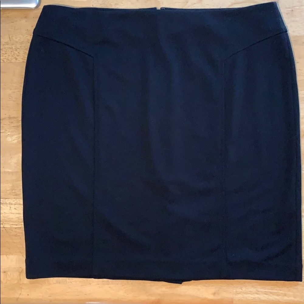 Black straight skirt
